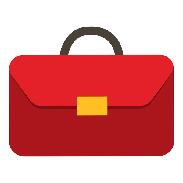 Red budget briefcase on vector illustration — Stock Vector