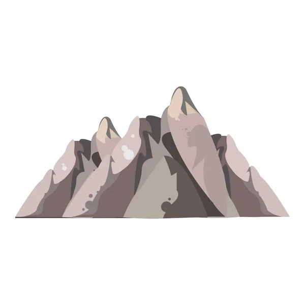 Felsen hohe Berge Symbol, Cartoon-Stil — Stockvektor