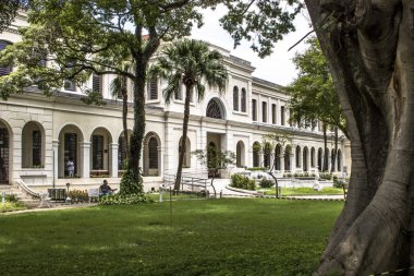 Sao Paulo, Sp, Brezilya, 10 Şubat 2017. Göç Müzesi, devlet Sao soyu tükenmiş Hospedaria dos Imigrantes, Sao Paulo, doğusunda sütyen mahalle genel merkezinde Sp faaliyet Paulo, cephe