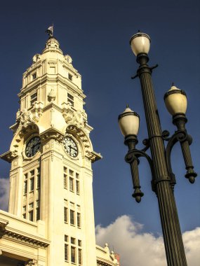 Sao Paulo, Brezilya, 03 Şubat 2007. Sao Paulo müzikhol ve Julio Prestes istasyonu, şehir Sao Paulo dış klasik mimarisi. 10 Temmuz 1872 Sorocabana demiryolu tarafından açılışını yaptı.