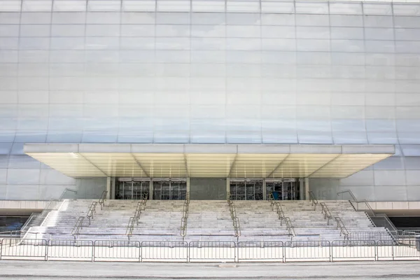 Sao Paulo, SP, Brasil, 23 de febrero de 2017. Arena Corinthians en Itaquera, conocido como Itaquerao, es el nuevo estadio de fútbol del Sport Club Corinthians Paulista y fue el estadio de la apertura de la Copa del Mundo 2014, en la zona este de Sao Paulo . — Foto de Stock