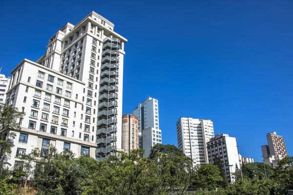 Sky Line Épület Belvárosban Sao Paulo Brazília — Stock Fotó