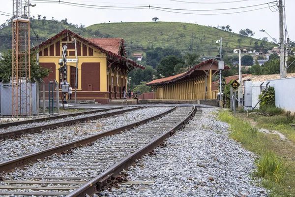 Guararema Brazylia Grudnia 2017 Dworzec Kolejowy Guararema Otwarty 1927 Roku — Zdjęcie stockowe