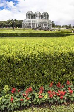 Curitiba, Pr, Brezilya, 30 Aralık 2017. Botanik Bahçesi Maria Garfunkel Richbieter, resmen cinsinden Curitiba Botanik Bahçesi turistler bir demir ve cam Konservatuarı Crystal Palace tarafından ilham ve 1991 yılında açıldı ben