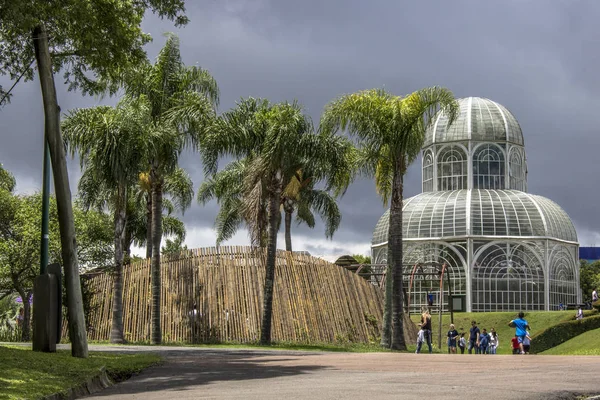 Curitiba Brasile Dicembre 2017 Turisti Nell Orto Botanico Curitiba Ufficialmente — Foto Stock