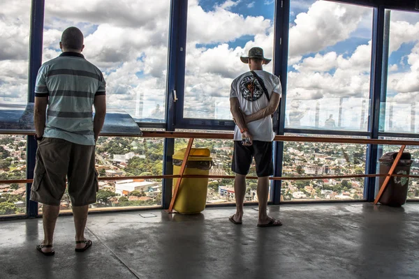 Curitiba Parana Brazil January 2018 Tourists Observe 360 Degree View — Stock Photo, Image