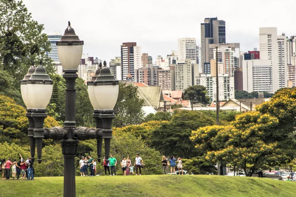 Curitiba Brazílie Prosince 2017 Turisté Botanické Zahradě Curitiba Oficiálně Znějících — Stock fotografie