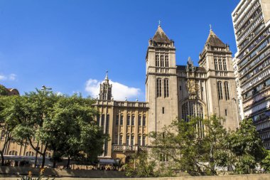 Sao Paulo, Brezilya, 12 Şubat 2016. Sao Bento Manastırı (Mosteiro de Sao Bento), Sao Bento Meydanı, Brezilya