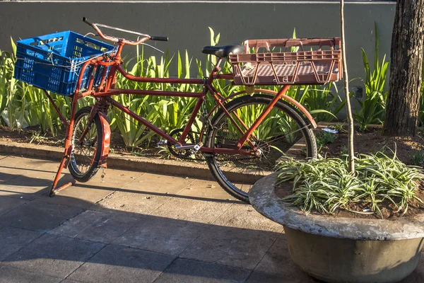Автостоянка Велосипедов Центре Сан Паулу — стоковое фото
