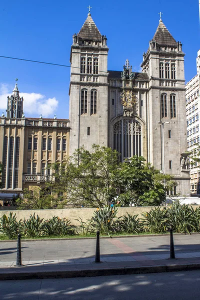 巴西圣保罗 2016年2月12日 圣本托修道院 Mosteiro Sao Bento 位于巴西圣保罗市中心圣本托广场 — 图库照片
