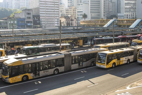 Sao Paulo Brasilien Dezember 2017 Transit Von Fahrzeugen Der Allee — Stockfoto