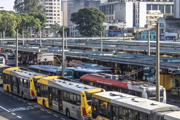 Sao Paulo Brasil Diciembre 2017 Tránsito Vehículos Avenida Del Estado — Foto de Stock