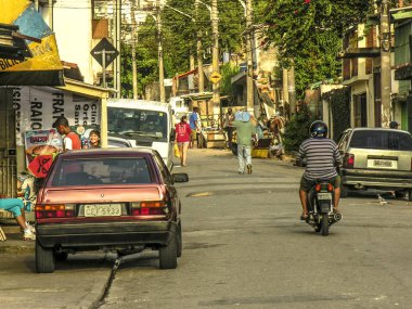 Sao Paulo, Brezilya, 24 Ocak 2007. Eski Street şehirde çevre çok Paulo, Brezilya