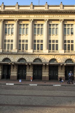 Sao Paulo, Brezilya, 27 Ağustos 2010. Sala Sao Paulo ve Julio Prestes istasyonu, şehir Sao Paulo Brezilya dış klasik mimarisi