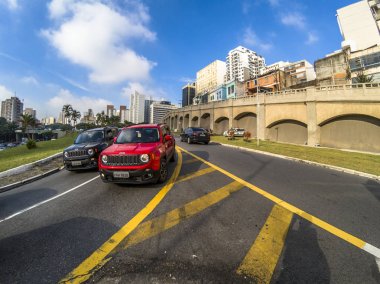 Sao Paulo, Brezilya, 22 Şubat 2018. Calabreses esnaf kare ya da Calabrian Arches, Jandaia halk gözlerden Janio, Sao Paulo şehir merkezinde meşhur Caddesi,