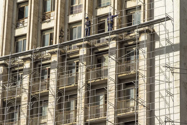 Sao Paulo Brasilien März 2016 Männer Bei Der Renovierung Und — Stockfoto