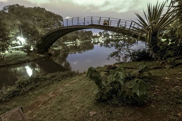 San Paolo Brasile Aprile 2018 Vista Del Ponte Ferro Nel — Foto Stock