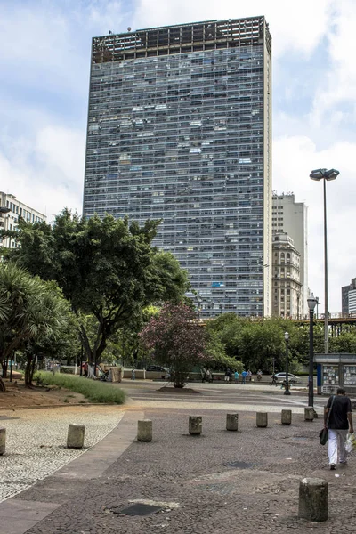 São Paulo Brasil Fevereiro 2017 Fachada Edifício Mirante Vale Zarzur — Fotografia de Stock