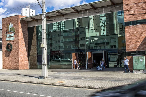 Curitiba Brésil Janvier 2018 Façade Marché Municipal Curitiba Dans Région — Photo