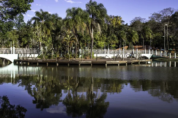 Aguas Santa Barbara San Paolo Brasile Settembre 2019 Giardini Ponti — Foto Stock