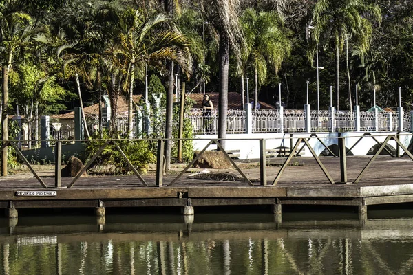 Aguas Santa Barbara San Paolo Brasile Settembre 2019 Giardini Ponti — Foto Stock