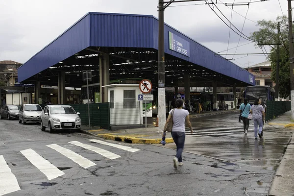 Sao Paulo Brazílie Listopadu2017 Vozidla Cestující Autobusovém Terminálu Casa Verde — Stock fotografie