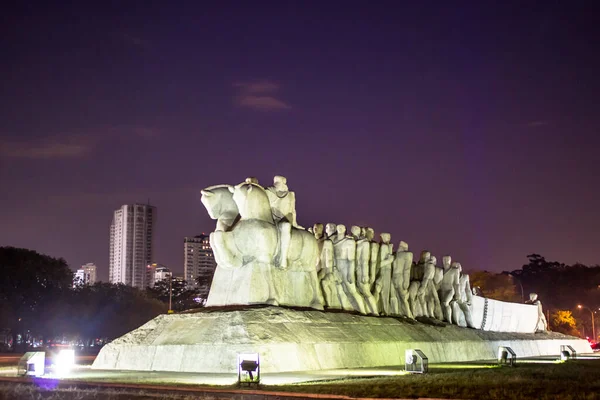 San Paolo Brasile Agosto 2013 Monumento Bandeiras Nel Parco Ibirapuera — Foto Stock