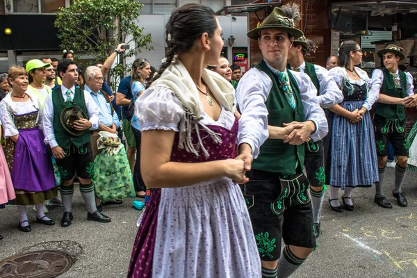 San Paolo Brasile Maggio 2017 Presentazione Delle Danze Popolari Tedesche — Foto Stock