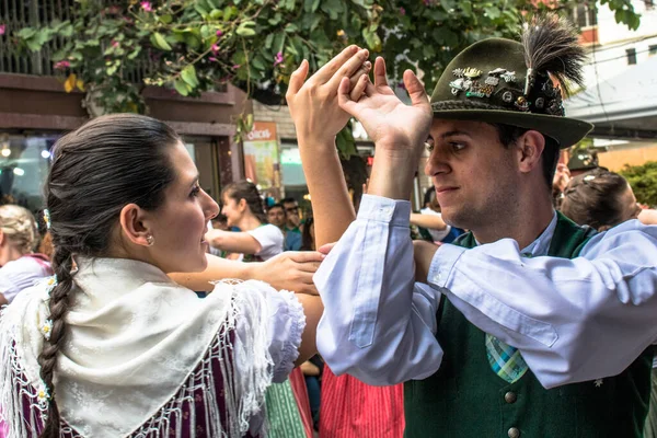 Sao Paulo Brasil Mayo 2017 Presentación Danzas Folk Alemanas Durante — Foto de Stock