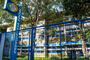 Marilia, Sao Paulo, Brezilya, 25 Mart 2019. Marilia 'nın Merkezindeki INSS Ajansı Görünümü