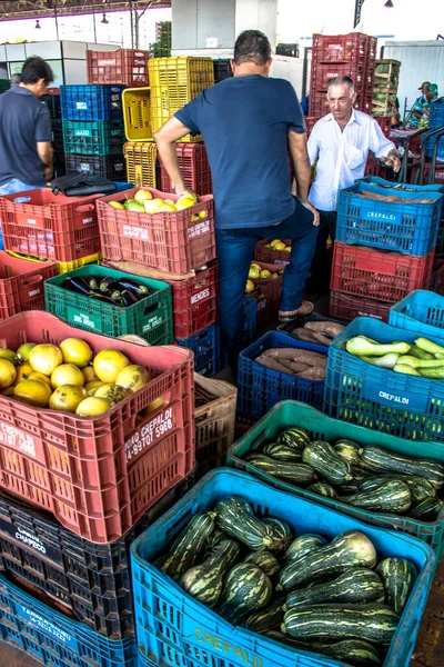 2019年3月24日 巴西圣保罗 马里利亚 圣保罗州中西部地区马里利亚的Ceagesp商店出售水果和蔬菜 — 图库照片