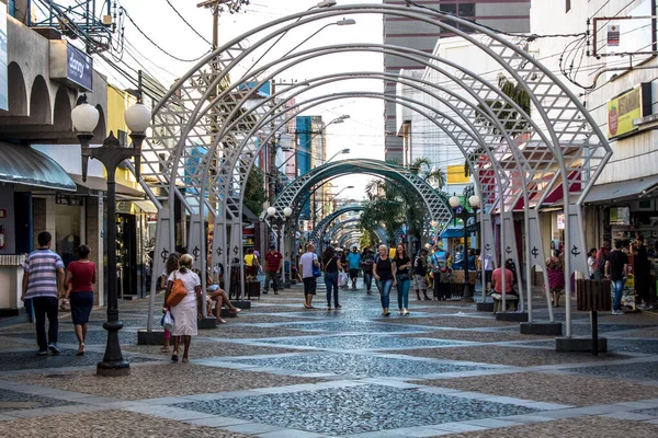 Bauru Sao Paulo Brasil Junio 2019 Los Peatones Los Consumidores — Foto de Stock