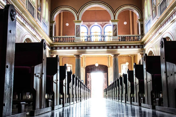 Marilia São Paulo Brasil Setembro 2019 Dentro Catedral São Bento — Fotografia de Stock