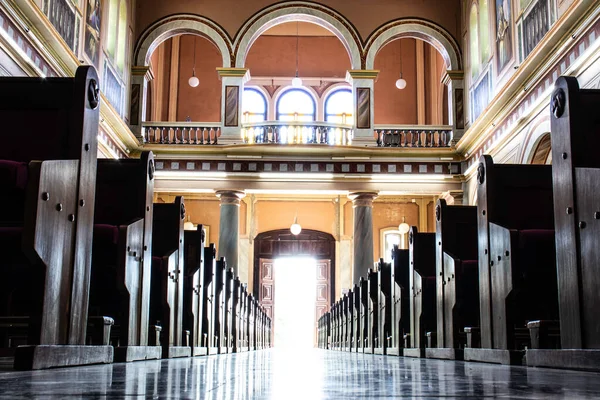 Marilia São Paulo Brasil Setembro 2019 Dentro Catedral São Bento — Fotografia de Stock