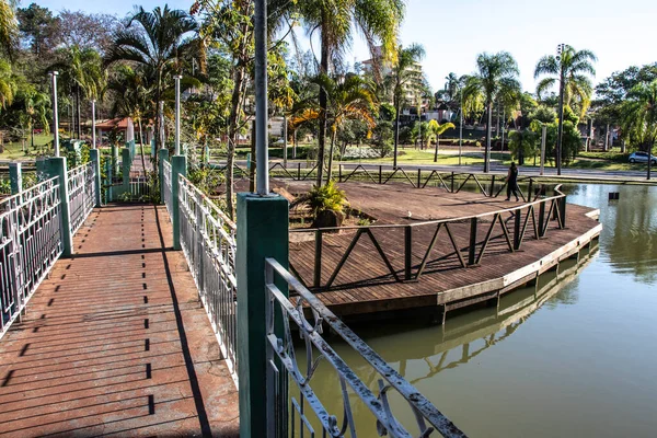 Aguas Santa Barbara San Paolo Brasile Settembre 2019 Giardini Ponti — Foto Stock