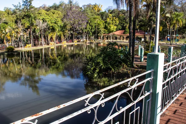 Aguas Santa Barbara San Paolo Brasile Settembre 2019 Giardini Ponti — Foto Stock