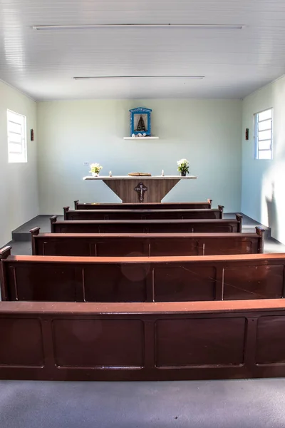 Garca Sao Paulo Brazil November 2019 Interior Chapel Dedicated Our — Stock Photo, Image