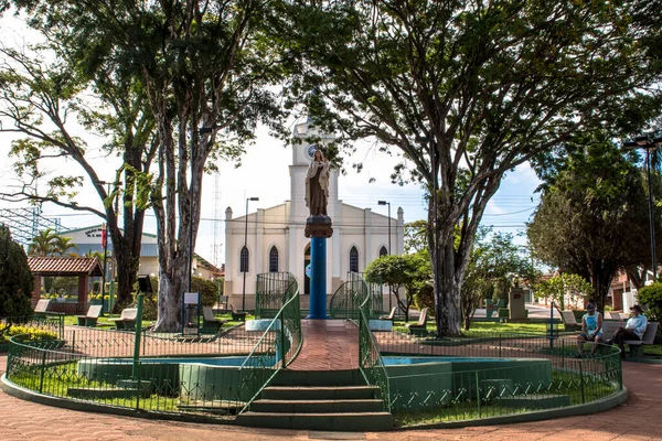 プラチナ サンパウロ ブラジル 2019年11月18日 サンパウロ州のプラチナ 中央西部地域の中心部にあるカルモの聖母教会のファサード — ストック写真