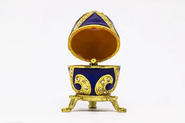 Orosz Szuvenír Tojás Koporsó Másolata Faberge — Stock Fotó