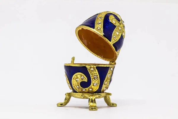 Orosz Szuvenír Tojás Koporsó Másolata Faberge — Stock Fotó