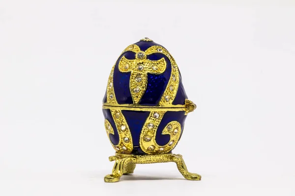 Orosz Szuvenír Tojás Koporsó Másolata Faberge — Stock Fotó
