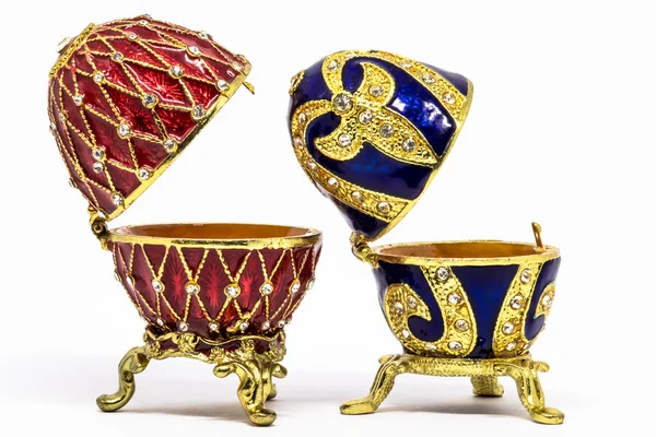 Lembrança Russa Cópia Caixão Ovo Faberge — Fotografia de Stock