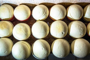 Brezilya 'da tanıdık bir endüstride olgun mahzende peynir