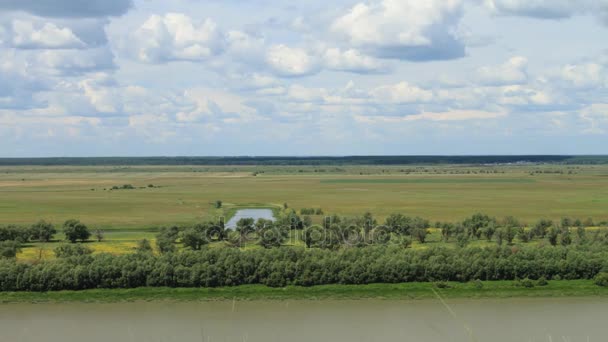 Verão do rio Irtysh — Vídeo de Stock