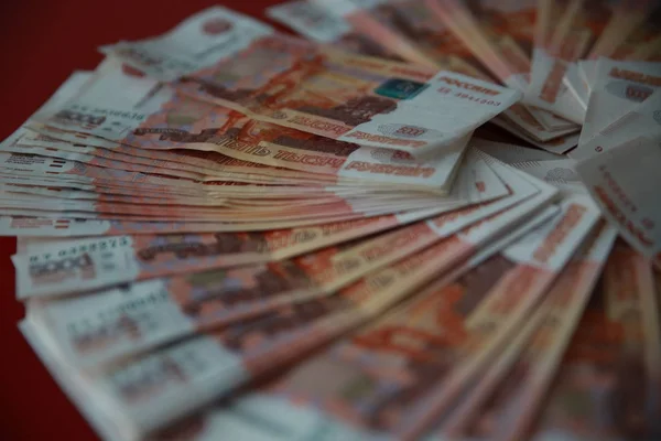 Bundel van Russische geld een miljoen Stockfoto