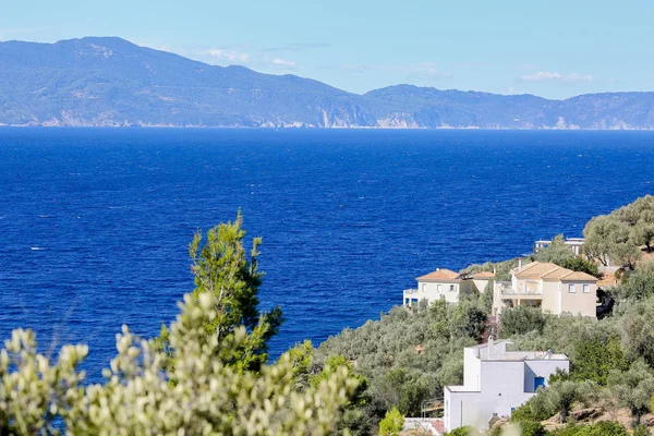 Denize sıfır tatil Yunan Ev'in manzara resim