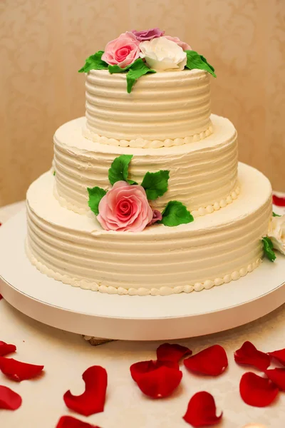 Close up of white cake — Stock Photo, Image