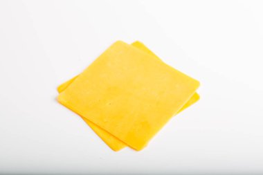 Cheddar peynir dilimleri yakın çekim 