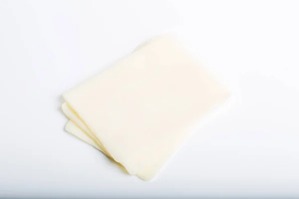 White cheese slices — Stock Photo, Image