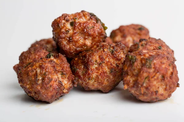 Details of fresh fried meatballs — Stock Photo, Image